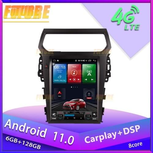 128G Android 11.0 For Ford Explorer 2014 2015-2019 Android Car Radio Stereo Multimedia Player GPS Navigation 2 Din DVD Head Unit