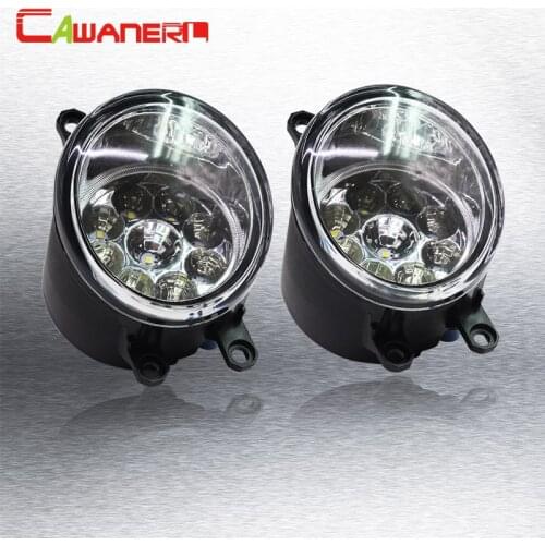Cawanerl 1 Pair H8 H11 Car Daytime Running Light Fog Light DRL LED Light White Blue Orange For Toyota Yaris Vitz Hatchabck 2005