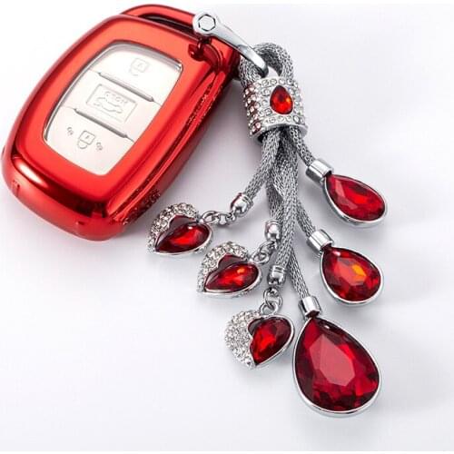 Car Key Cover Case TPU Key Protection For Hyundai IX25 IX35 IX45 i10 i20 i30 HB20 HB20 2015 Smart Car Styling Key Shell Key Ring