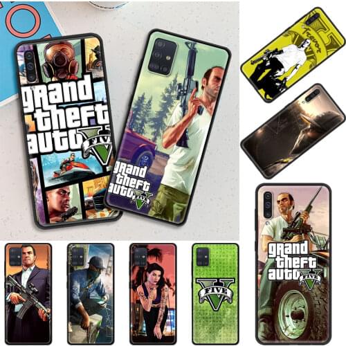 Gta 5 Grand Theft Auto V for Samsung Galaxy A51 A71 A21s A31 A12 A41 A11 A02s A42 A01 A21 EU A91 A32 A52 A72 5G Cell Phone Case