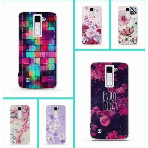 3D Relief Printed TPU Phone Cases for LG K7/X210 X210DS Back Cover Case Soft Silicone for LG Tribute 5 LS675 Skin Phone Bag Case