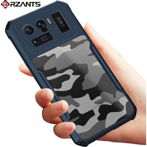Rzants For Xiaomi Mi 11 Ultra Mi 11 Lite 10i Case Soft Camouflage Military Design Hybrid Shockproof Slim Half Clear Cover