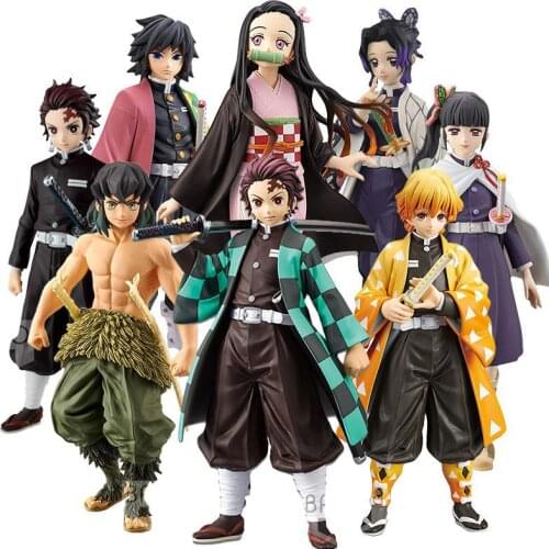 Figma Anime Figure Demon Slayer Figure Kamado Tanjirou Nezuko Action Figures Pvc Model Toys Zenitsu Figurine Inosuke