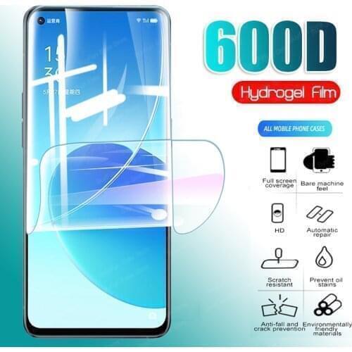 600D Hydrogel Film for Oppo Reno6 Pro 5G Z Screen Protector Film for Oppo Reno 6 Reno5 F Z Reno5 Pro+ 5G Safety Film Not Glass