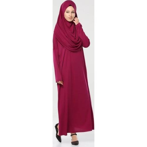 Eid hooded muslim women Hijab dress prayer garment Islam Muslim clothes long goods Arabic arab clothing kippah Khimar Jilbab
