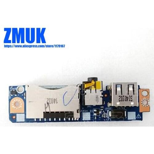 Audio Jack Card Reader USB Port Board For Lenovo IdeaPad Yoga 2 13 Laptop,P/N LS-A922P 90005914