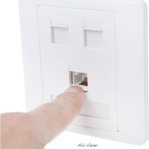 86 Type Computer Socket Panel CAT5E Network Module RJ45 Cable Interface Outlet NEW