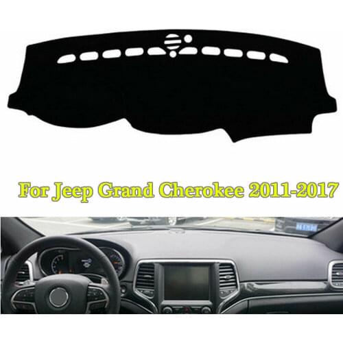 Leather Car Dashboard Cover Dashmat Dash Mat For Jeep Grand Cherokee 2011-2017