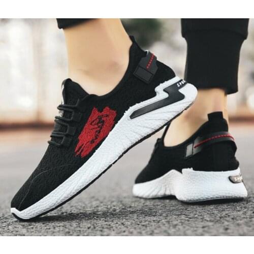 Men Lightweight Sneakers New Breathable Lace Up Men Mesh Shoes Fashion Casual No-slip Men Vulcanize Shoes