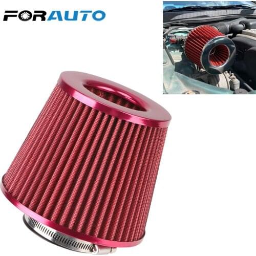 LEEPEE Universal Car Air Filters Cold Air Intake Filter 3 Inch High Flow Sport Power Mesh Cone Car Accessories Induction Kit