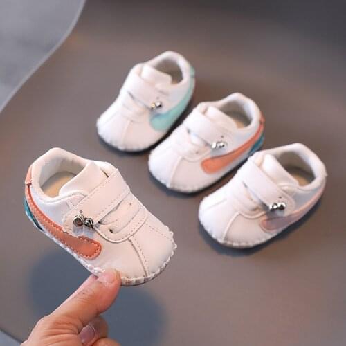 Autumn Infant Toddler Shoes Baby Girls Boys Leather Shoes Soft Bottom Comfortable White Baby Sneaker Kids First Walkers Shoes