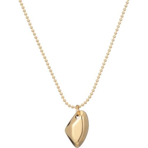 Stainless Steel Irregular Geometry Gold Minimalism Pendant Necklace Women Fashion Delicate Jewelry Gift For Him with Chain