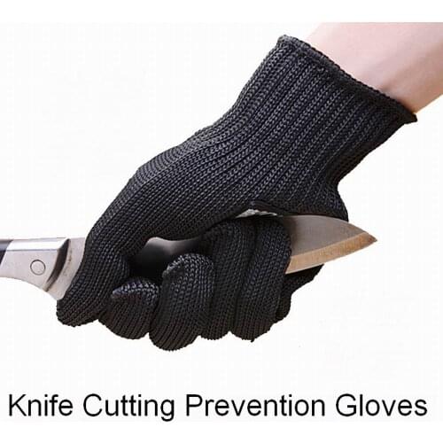 Level 5 strengthen knife cutting prevention gloves 130g wear resistant gloves 46% stainless steel thread 44% special polyester