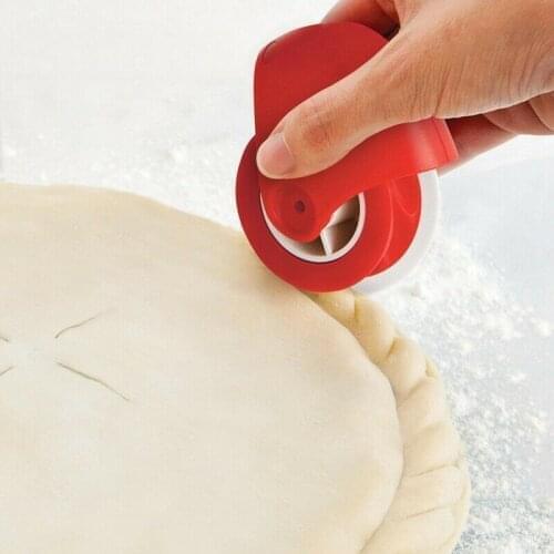 Pizza Pastry Cutter Pastry Pie Decoration Cutter Plastic Wheel Roller For Pizza Pastry Pie Crust Baking Cutter Dropshopping