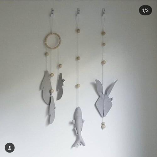 Wind Door Hanging Pendant Leaf DIY Dream Wood Room decoration INS Wall props Doll Toy Kids Birthday Christmas Gift Thanksgiving
