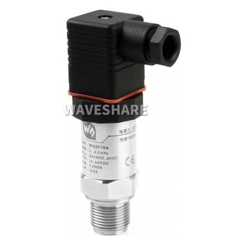 Waveshare Industrial 2.5MPa Pressure Transmitter,RS485 Bus,Standard Modbus-RTU Protocol,Hydraulic/Barometric/Oil Pressure Sensor