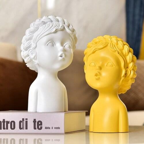 Crafts Living Room Ornaments Home Decor Figurine Nordic Creative Girl Butterfly Statue Baby Angel Sculpture Resin Modern Urban