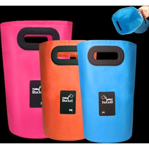 WALK FISH 500D Fishing Bucket 15L/20L Folding Waterproof Tool Bag Live Fish Box Portable storage Bag Outdoor Camping Tackle