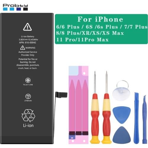 For iPhone 6 6s 7 8 Plus X XR XS Max 11 Pro Max High Capacity Replacement Batteries for iphone6 Lithium Battery