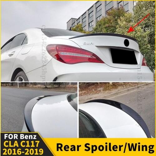 Splitter Diffuser Body Kit Roof Rear Spoiler Wing Modified Racing Sport Boot Lip For Mercedes Benz CLA C117 2016 2017 2018 2019