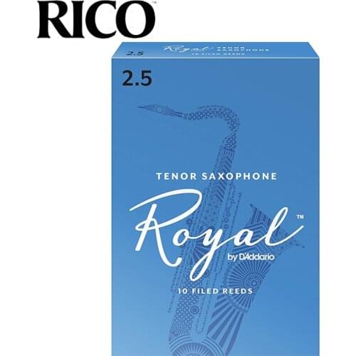 RICO Royal Tenor Sax Reeds / Bb Tenor Saxophone Reeds, Strength 2.5# 3.0# Blue Box of 10 [Free shipping]