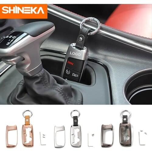 Key Protect Shell For Dodge Challenger 2015+ Remote Smart Key Cover Case Shell Key Chain Cover Accessories For Dodge Challenger