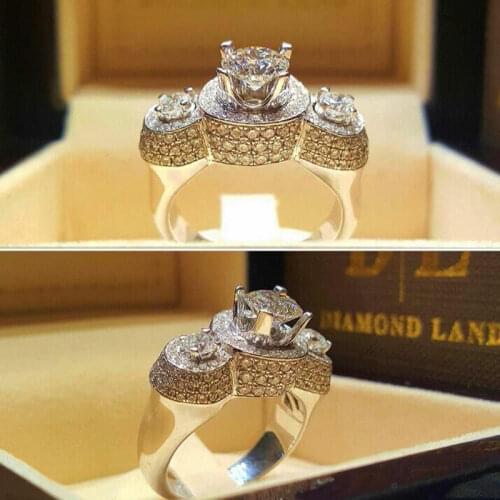 Fashion Round Winding Rings for Women Full Zircon Ring Female Statement Engagement Party Jewelry Wild Finger Ring Gifts