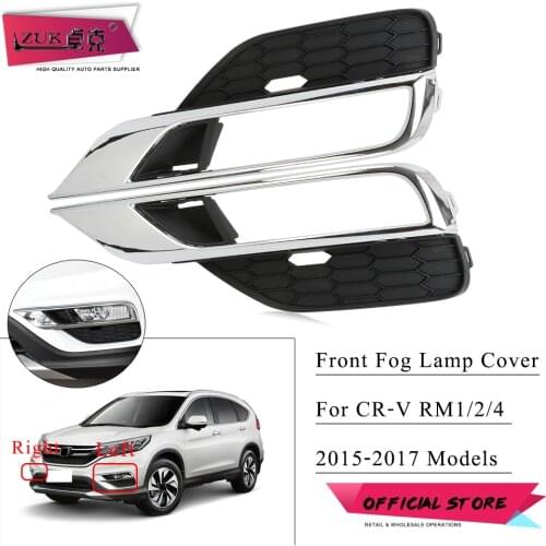 ZUK Chroming Front Bumper Fog Light Cover Fog Lamp Garnish For HONDA CRV UK Urban Version 2015 2016 71108-T0N-T00 71103-T0N-T00