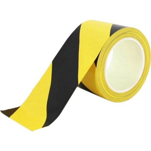 1 Roll - Hazard/Warning Safety Tape Colours Black & Yellow Size 50Mm X 33Meter