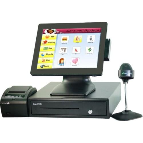 15" Pos Terminal/Pos System/ Epos All In One Pos Capacitive Touch Screen Pos