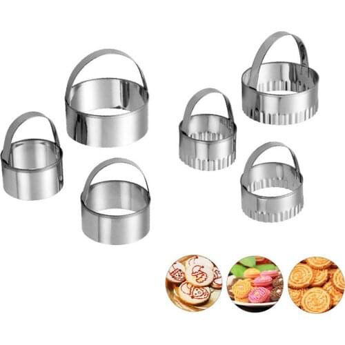 3Pcs/set Cookie Cutters Moulds Stainless Steel Biscuit Mold DIY Fondant Pastry Decorating Baking Kitchen Tools