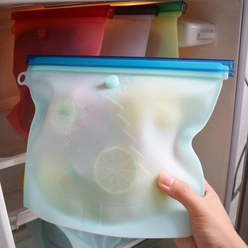 50pcs Freezer Bag Reusable Kitchen Transparent Zipper Food Storage Bags Freezer Travel Lunch Pouch With Date Hand Freezer Bag