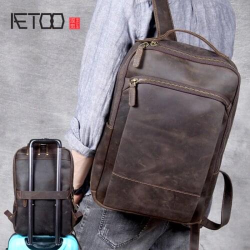 AETOO Men's Leather Backpacks China