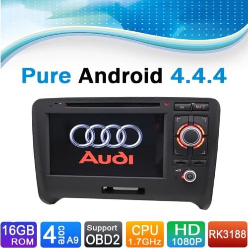Quad Core, 16 GB iNand Flash) Pure Android 4.4 Car DVD Player Auto Radio Autoradio for Audi TT(2006-2012)