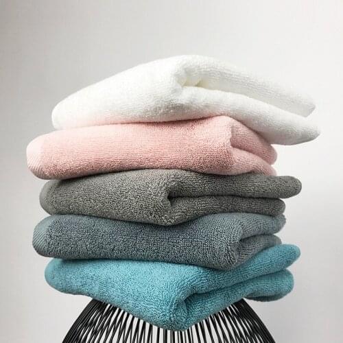Pure Color Cotton Towel Star Hotel Bath Towel Home Absorbent Soft Face Hand Fabric Comfortable Bathroom Stuff for New House