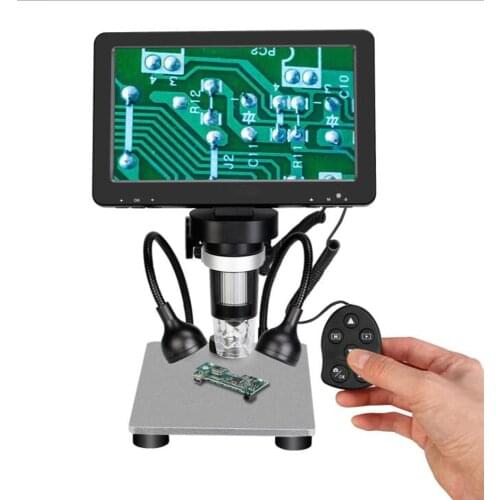 7 inch LED HD Digital Microscope for Soldering 1080P Soldering Microscope for Phone Watch Repairing SMD/SMT Support computer con