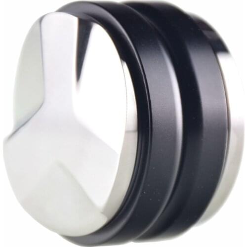 Ecocoffee New Arrival 2 in 1 Espresso Tamper 58MM Coffee Distributor Stainless Espresso Maker Adjustable Tamper Corner Mat