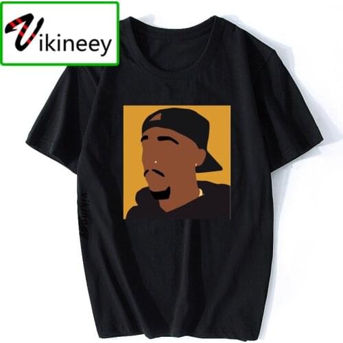 Tupac Shakur 2Pac T Shirt Hip Hop Print T-Shirt Short Sleeve Basic Tee Rap Punk Shirt Beach Funny Streetwear Tee Shirts