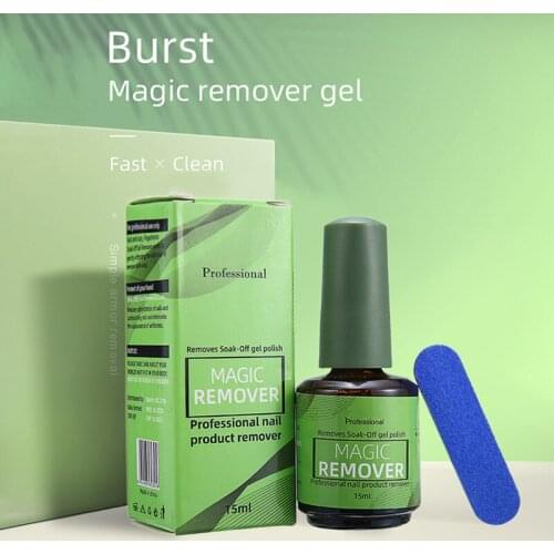 15ml Burst Off Gel Coat Nail Gel Remover Polish Soak Cleaner Bursting Remove Sticky Layer Gel Cleaning Nail Degreaser Tool