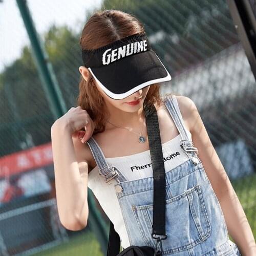 Unisex Summer Sun Visors Hat Caps Sun Protection Outdoor Sports Quickly Dry Topless Sun Hats For Women Genuine Travel Beach Hat