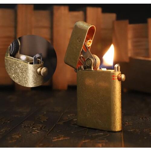 ZORRO kerosene lighter retro innovative automatic ejection grinding wheel metal windproof gasoline lighter cigarette accessories