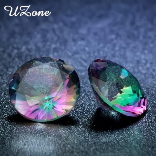 Hot Sale 8MM 5A+ Grade AB Crystal Multicolor Accessories Cubic Zirconia Rainbow Round Cut Loose CZ Stone Synthetic Gems