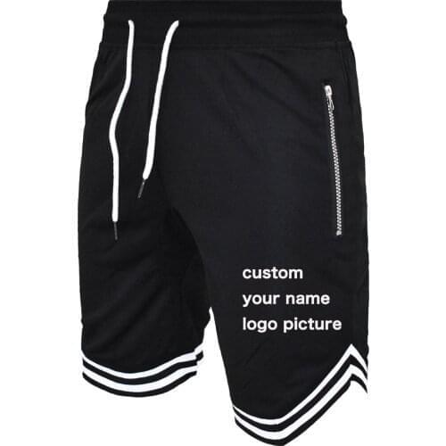 Custom Your Logo Men Summer Casual Shorts Quick Drying Fitness Short Homme Beach Shorts Men Boardshorts Gym Clothing