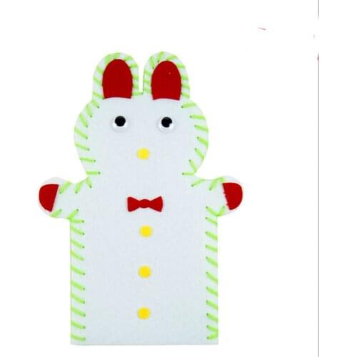3pc Cute Animals DIY Sewing Kit Kids Felt Toys For Children Hand Puppet Theater Craft Fabric Story Telling Glove Educatioal Doll
