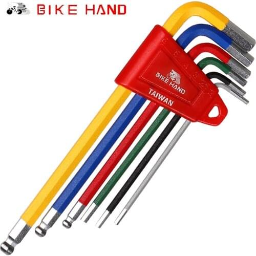 Wholesale BIKEHAND Bicycle Repair Tool Hexagon Screw Wrench Sets Bike Maintenance tools 2mm 2.5mm 3mm 4mm 5mm 6mm Hexagon Wrench