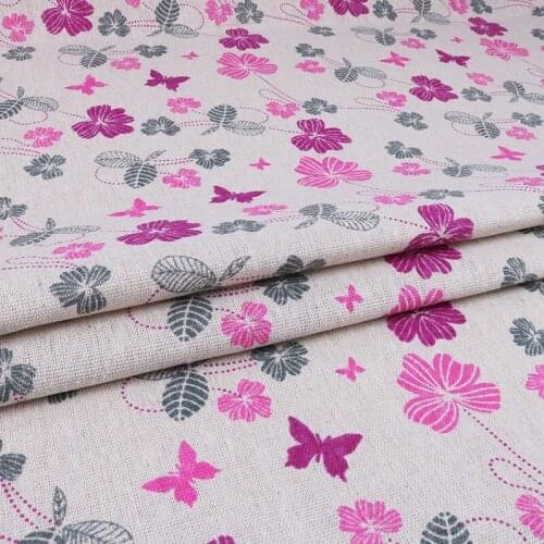 Nanchuang Zakka Cotton Linen Fabric Handmade Hometextile Cloth For Sofa Curtain Bags Cushion Furniture Cover Sewing Material