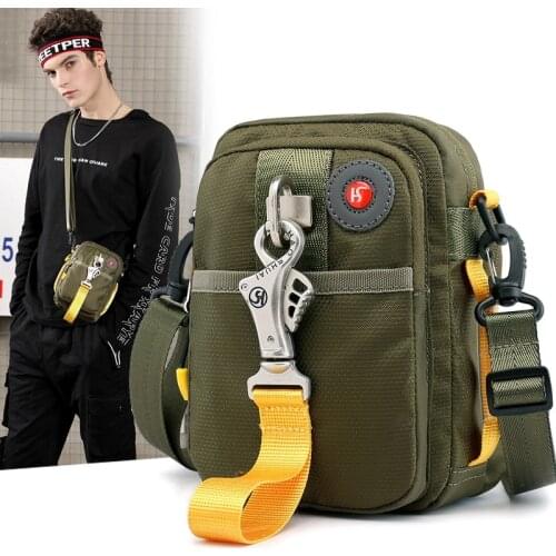 Weysfor 2020 New Fashion Men Messenger Bag Phone Pocket Crossbody Bag For Men Shoulder Handbag Multifunctional Male Small Flap