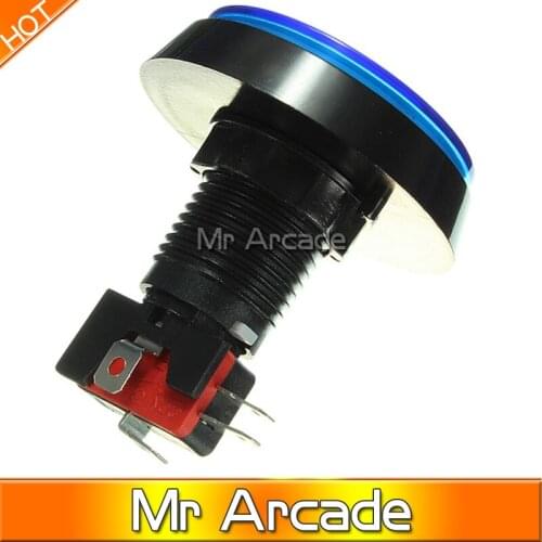 Product details of Red Blue White Green Yellow LED Light Lamp 60MM Big Round Arcade Video Game Player Push Button Switch