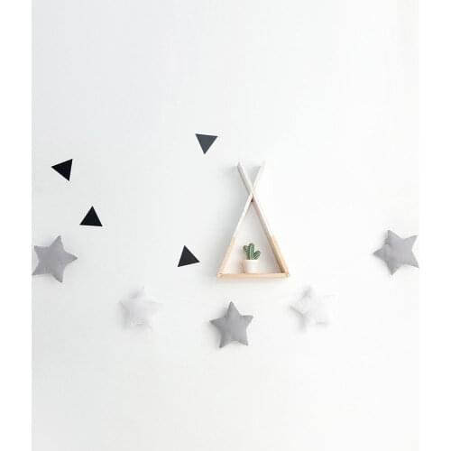 Bedroom Kindergarten Crib Hanging Color Stripes Stars Decoration Bed hanging Photography Decoration Bbaby Wall Hanging Toys Gift