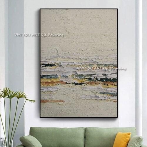 Pop Art Hand Painted Abstract Ocean Oil Painting On Canvas Modern Wall Pictures For Living Room wall Home Decoration No Framed